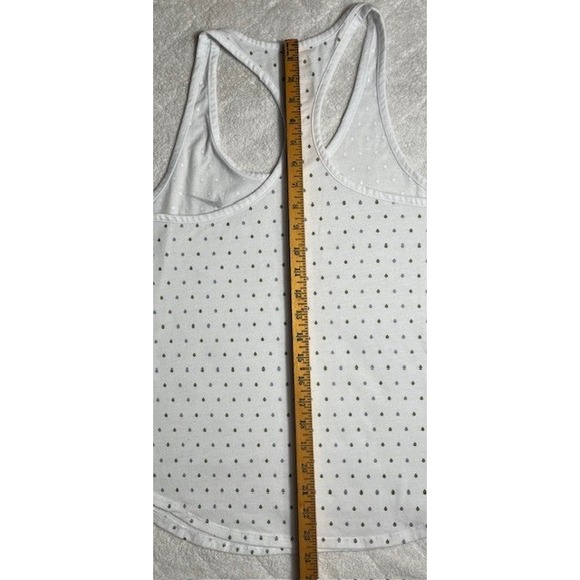 Nike Womens Sz M Dri-FIT Racerback Tank Top Running Performance Polka Dot-1552 - Picture 5 of 5